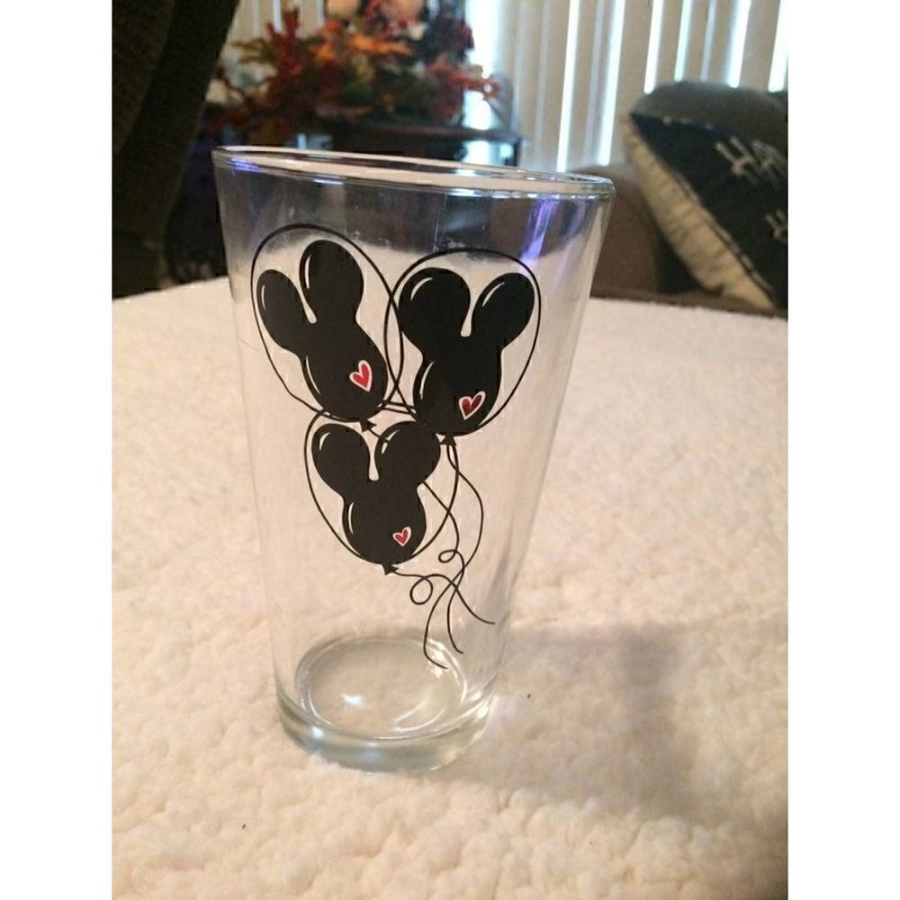 Disney Mickey Mouse balloons glass